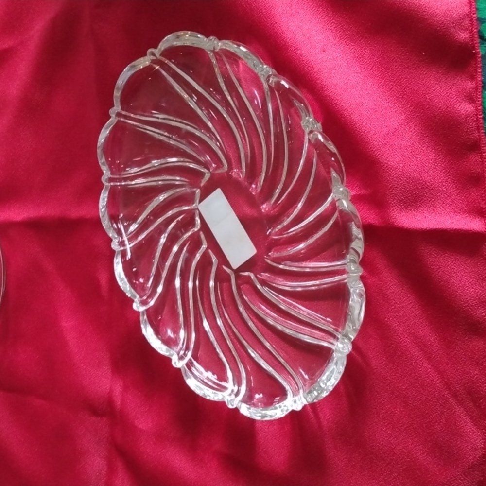 Mikasa peppermint clear sweet dish
